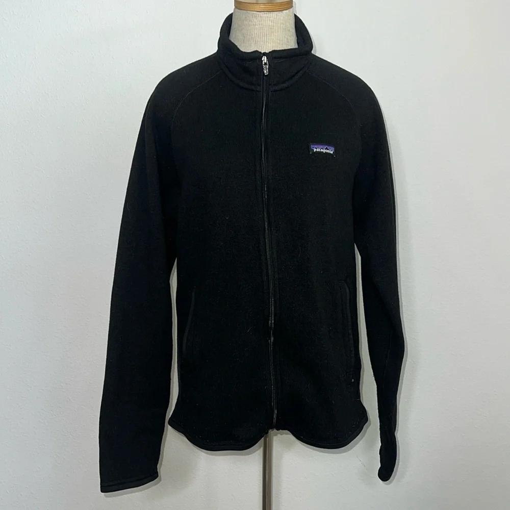 Patagonia Ribbed Knit Sherpa Lined Jacket